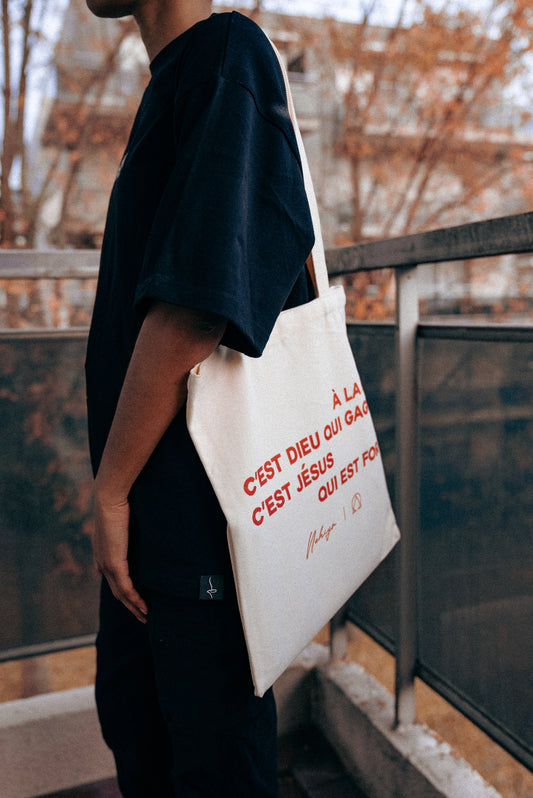 Tote Bag "À la fin c'est Dieu qui gagne"